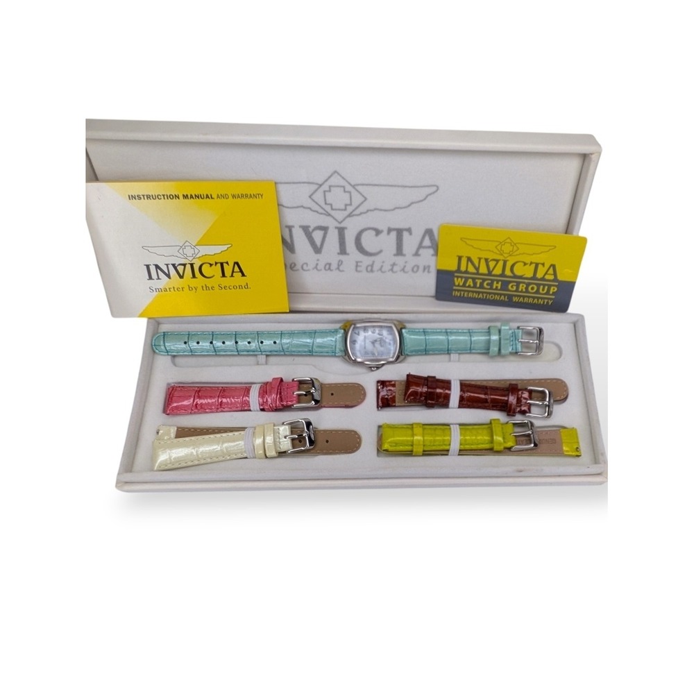 Invicta Watch Special Edition Gift Set Tritnite Night Glow Interchangeable Bands